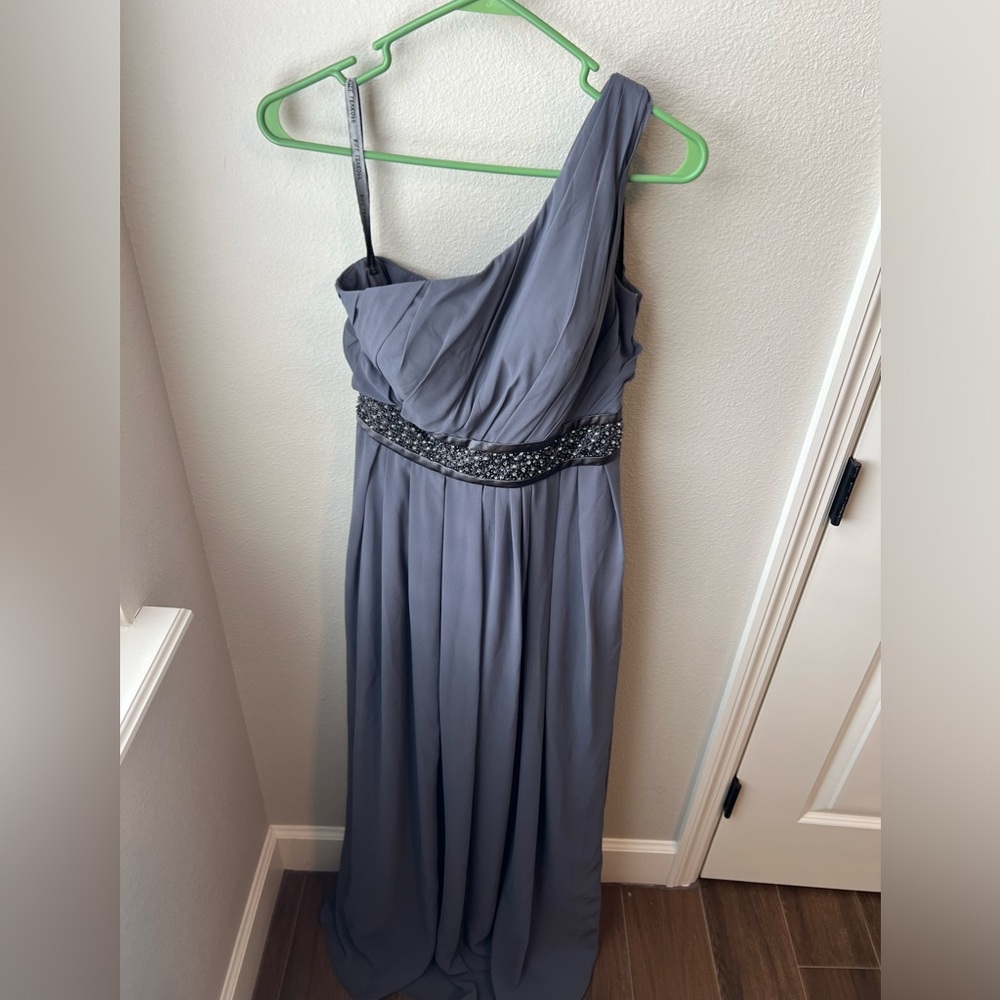 Bill Levkoff Gown - Grey w/invisible side zipper - Size 8 - EUC